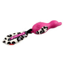 Pink Duck Push to Mute with Plush Tail Dog Toy