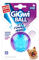 Transparant Blue Purple Ball With Squeaker Dog Toy