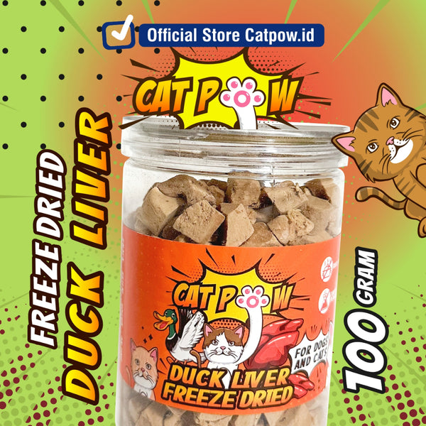 CATPOW Freeze-Dried Duck Liver Dog and Cat Treats