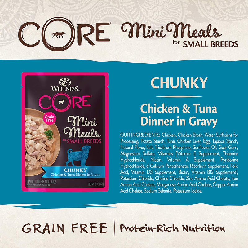 CORE Small Breed Mini Meals Chunky Chicken & Tuna Wet Dog Food