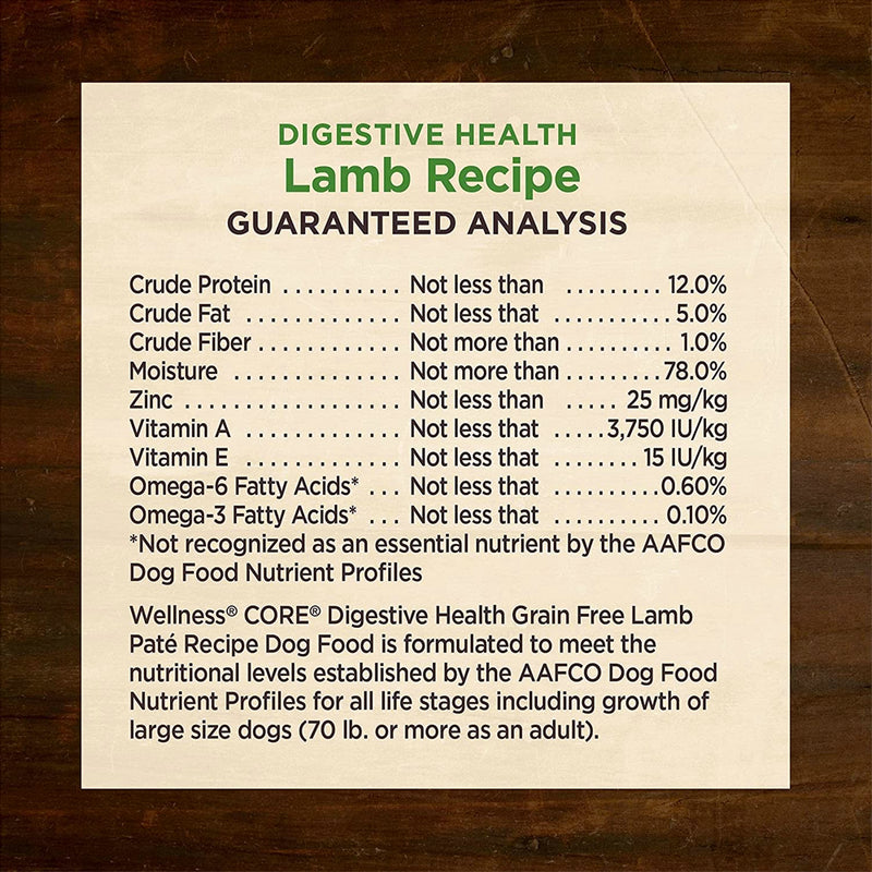 Core Digestive Health Lamb Recipe Grain-Free Canned Dog Food