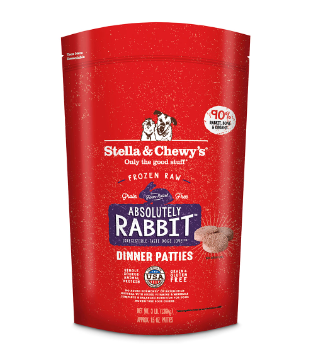Absolutely Rabbit Dinner Patties Freeze-Dried Raw Dog Food