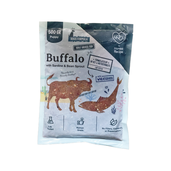 Buffalo With Sardine & Bean Sprout Raw Dog Food - Puppy
