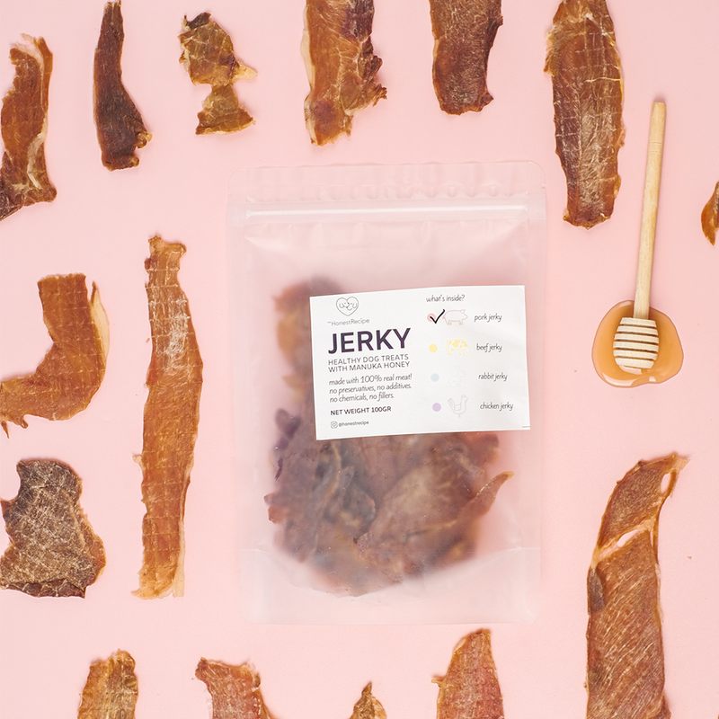 Pork Jerky With Manuka Honey Healthy Dog Treats