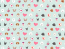 Mix Doggy Valentine Pet Blanket