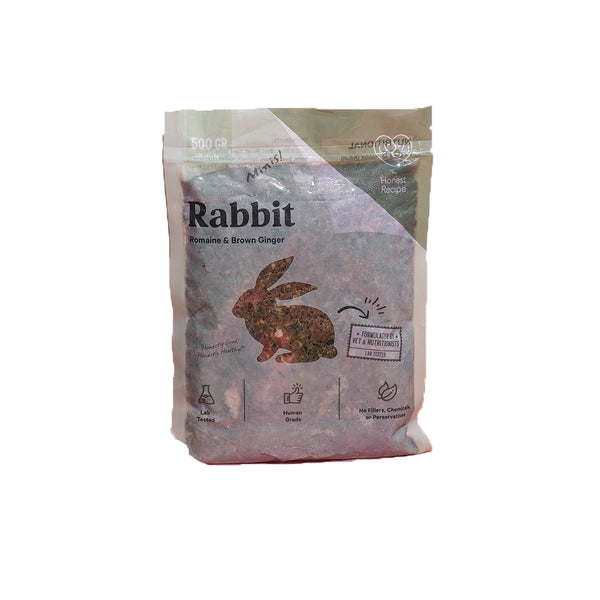 Rabbit Romaine & Brown Ginger Raw Dog Food - Adult