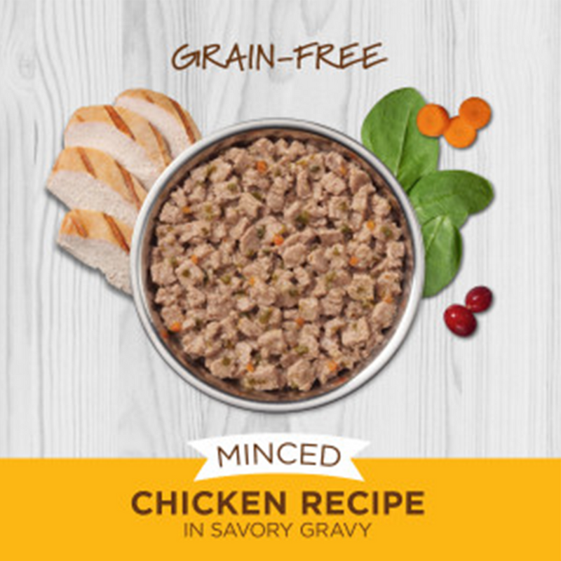 Minced Chicken in Savory Gravy Recipe Wet Cat Food