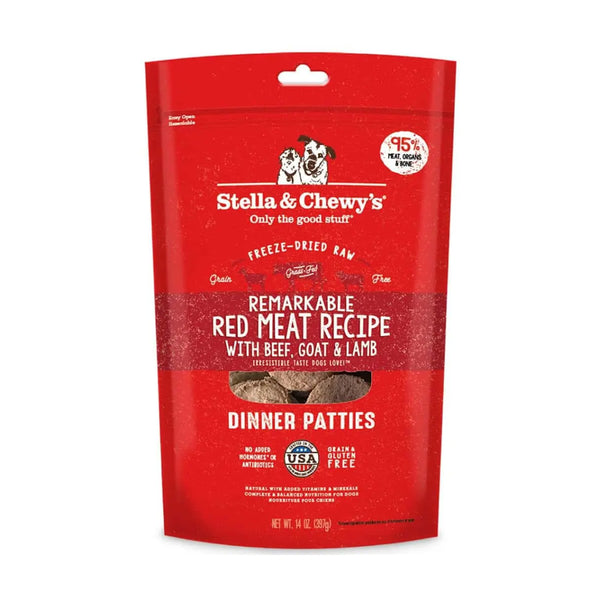 Remarkable Red Meat Recipe Dinner Patties Freeze-Dried Raw Dog Food