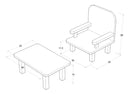 Table and Chair Pet Furniture