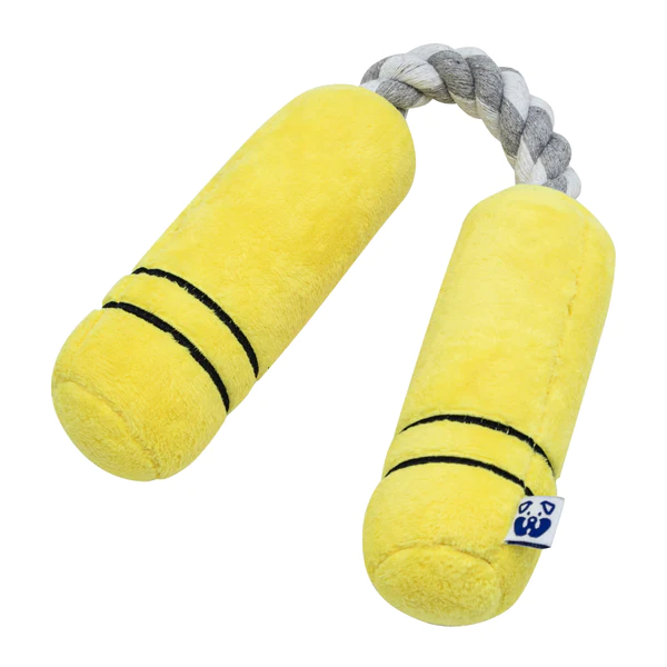 Nunchucks Rope Squeaker Plush Dog Toy