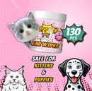 CATPOW Aloe Vera Ear Wipes For Cats and Dogs