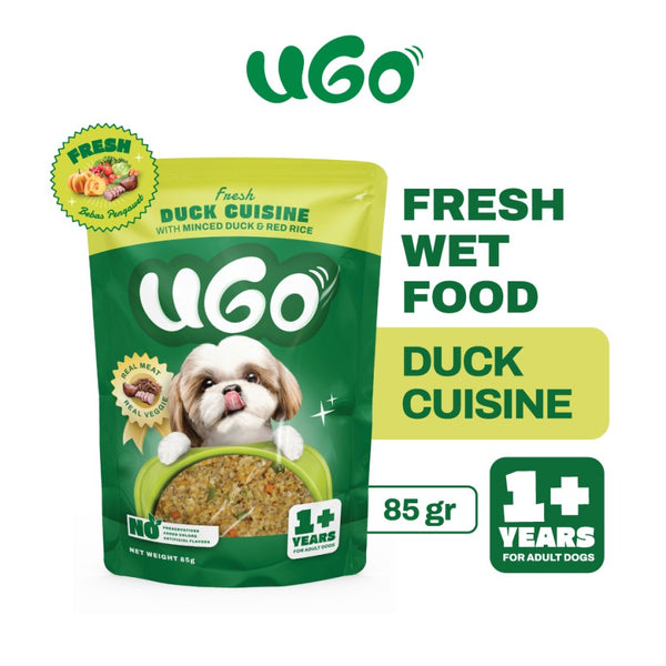 UGO Fresh Duck Cuisine With Minced Duck & Red Rice For Adult Dog