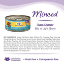 Wellness Minced Tuna Dinner Gravy Cat wet Food 3 Oz & 5.5 Oz