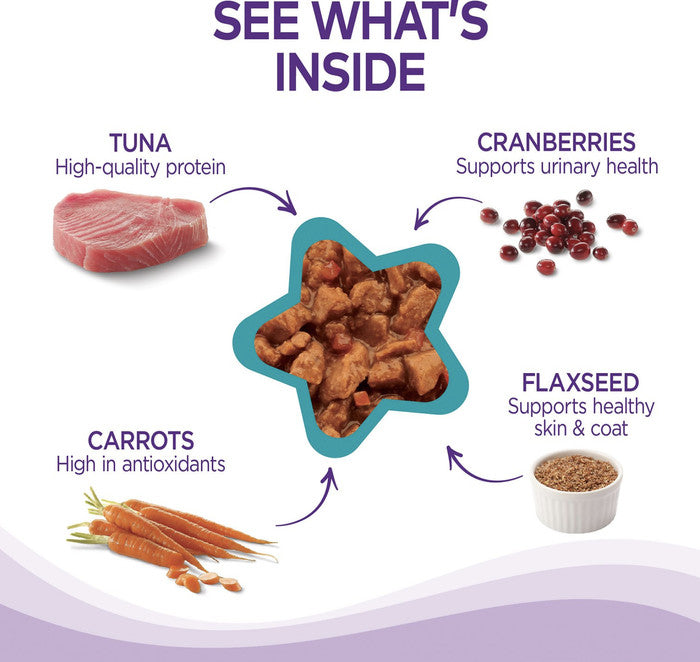 Wellness Minced Tuna Dinner Gravy Cat wet Food 3 Oz & 5.5 Oz