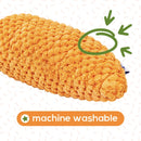 Carrot Tug Rope With Squeaker Dog Toy