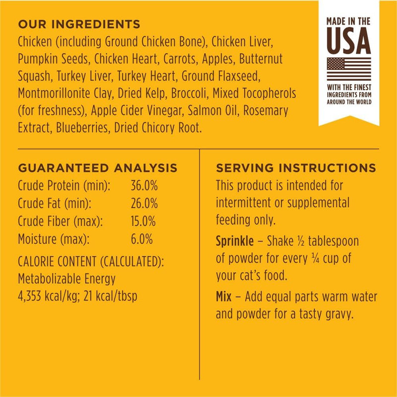 Raw Boost Shakers Chicken Recipe Meal Enhancement For Cats- 5,5 oz