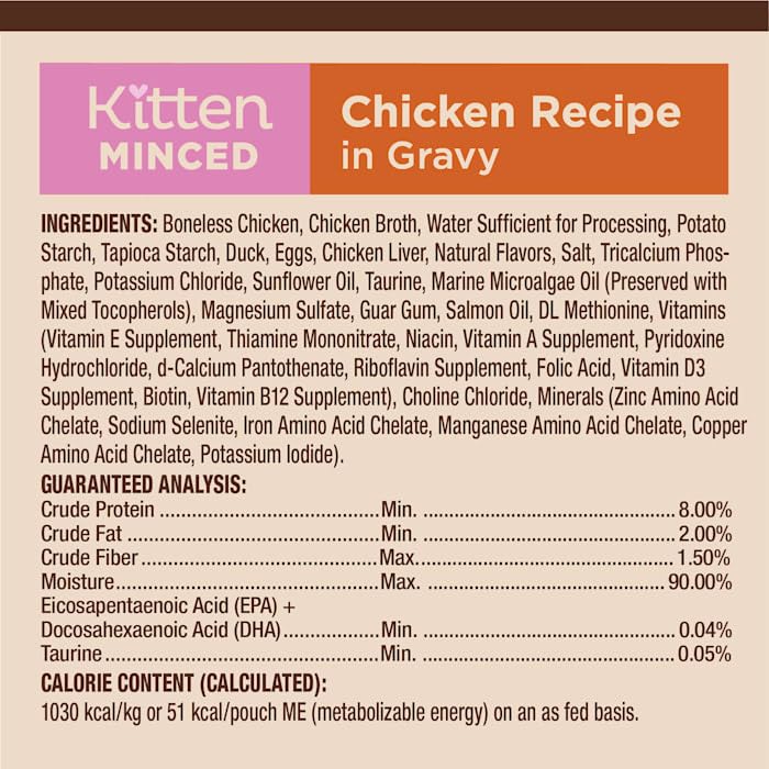 CORE Tiny Taster Kitten Minced Chicken Recipe Cat Food