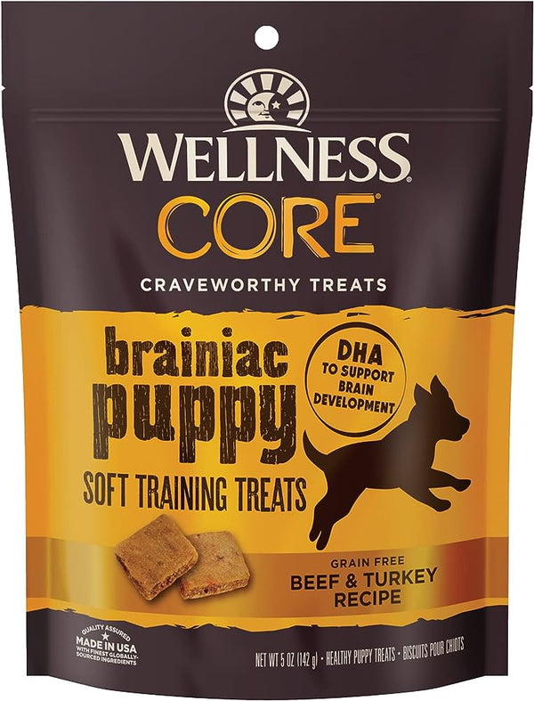 CORE Brainiac Soft Puppy Training Treats Beef & Turkey Dog Treats