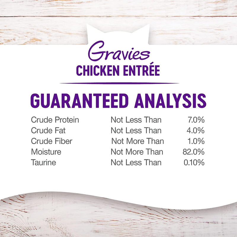 Gravies Grain Free Chicken Entree Cubes in Rich Gravy Cat Food