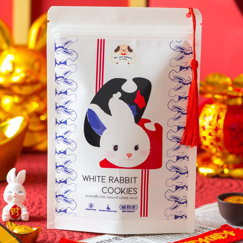 White Rabbit Cookies Dog Treats