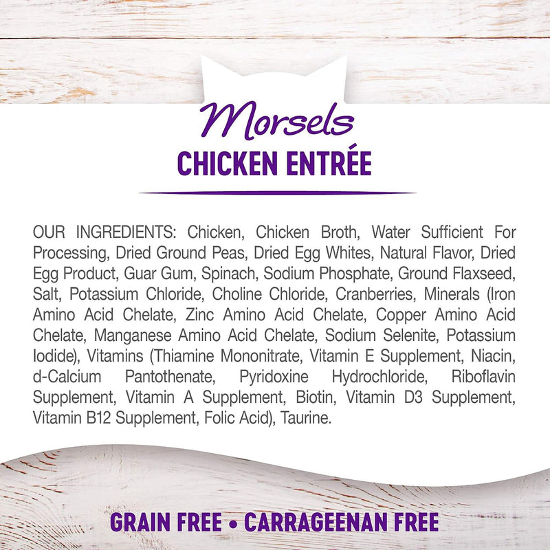 Morsels Grain Free Chicken Entree Cubes in Rich Gravy Cat Food