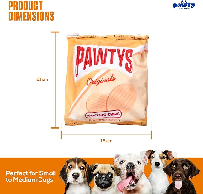 Pawtato Chips Stimulation Stress Relief Dog Toy