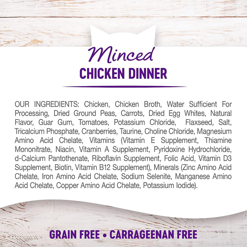 Grain Free Minced Chicken Dinner Bits in Light Gravy Cat Food