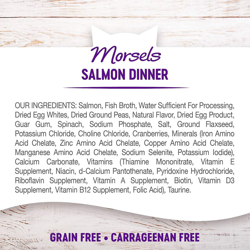 Morsels Grain Free Salmon Dinner Cubes in Rich Gravy Cat Food