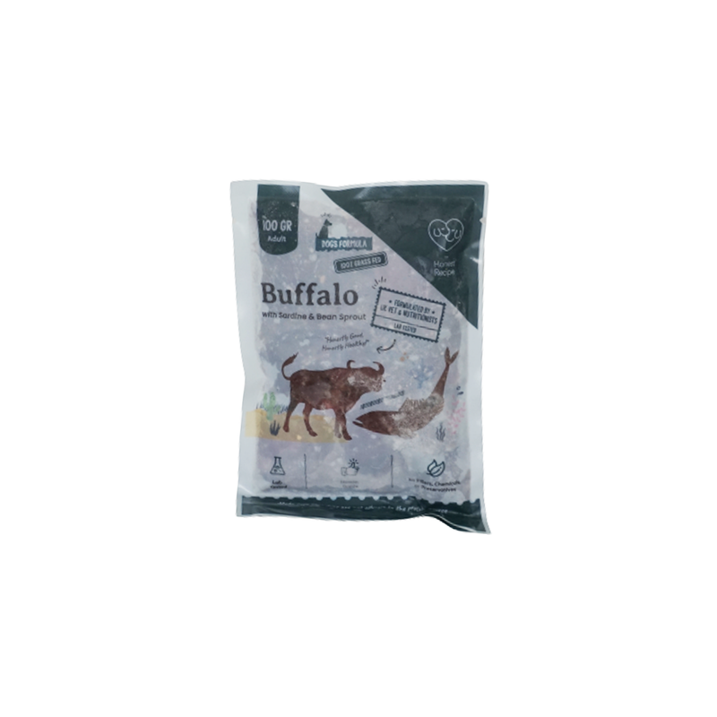Buffalo With Sardine & Bean Sprout Raw Dog Food - Adult