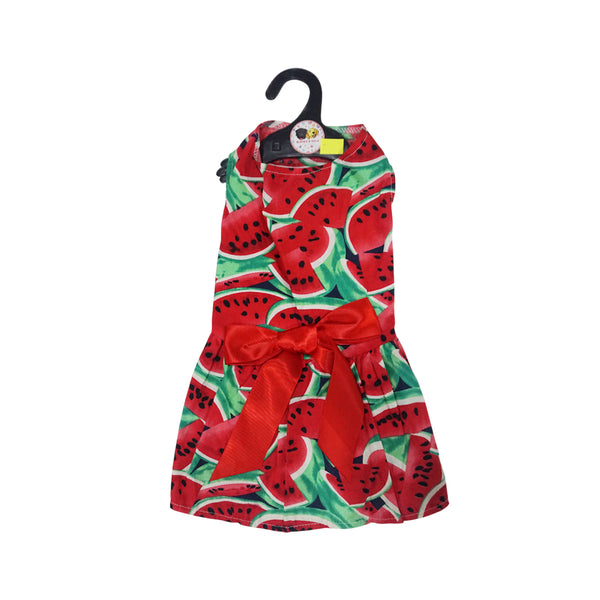 Watermelon Cotton Dress For Pets
