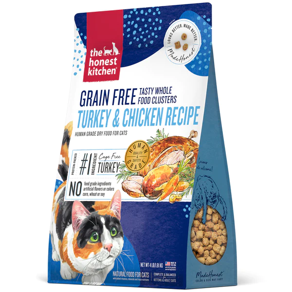 Whole Food Clusters Turkey & Chicken Recipe Grain-Free Dry Cat Food