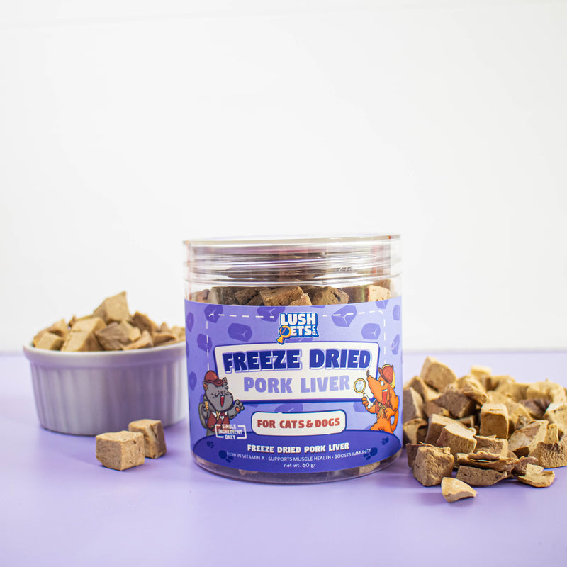 Freeze Dried Treats Pork Liver for Cats & Dogs