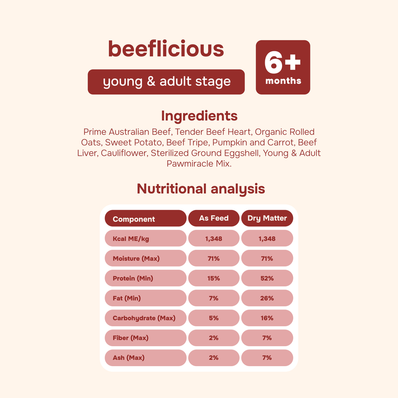 Beeflicious Cooked Dog Food