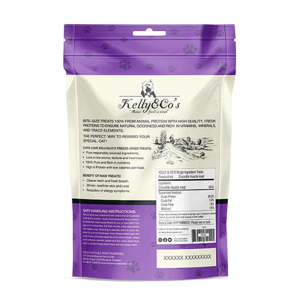Freeze Dried Crocodile Muscle Meat Cat Treat