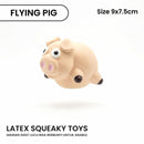 Flaying Pig Latex Skueaky Pet Toys