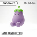Eggplant Latex Skueaky Pet Toys
