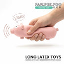 Long Pig Latex Skueaky Pet Toys