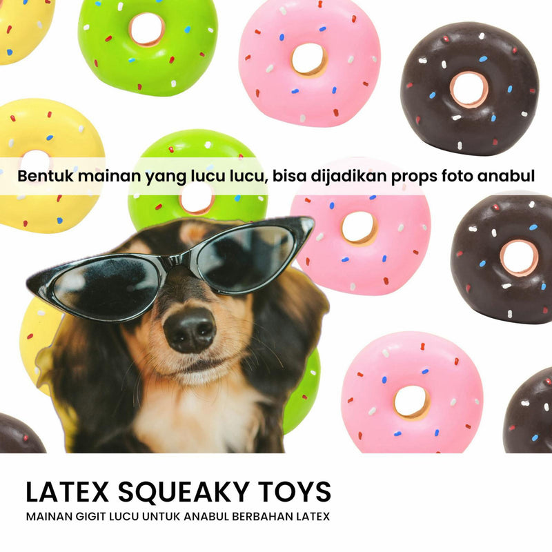 Donut Latex Skueaky Pet Toys