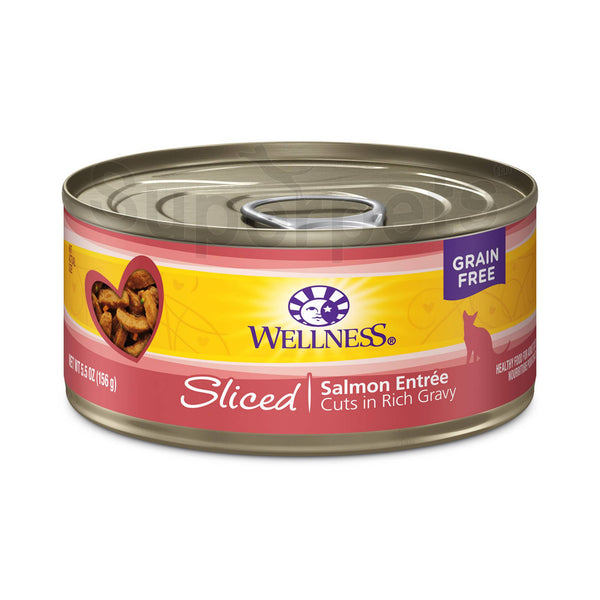 Grain Free Sliced Salmon Entree Cuts in Rich Gravy Cat Food