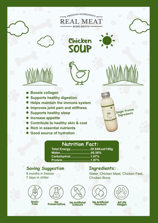 Chicken Soup Bone Broth For Dog
