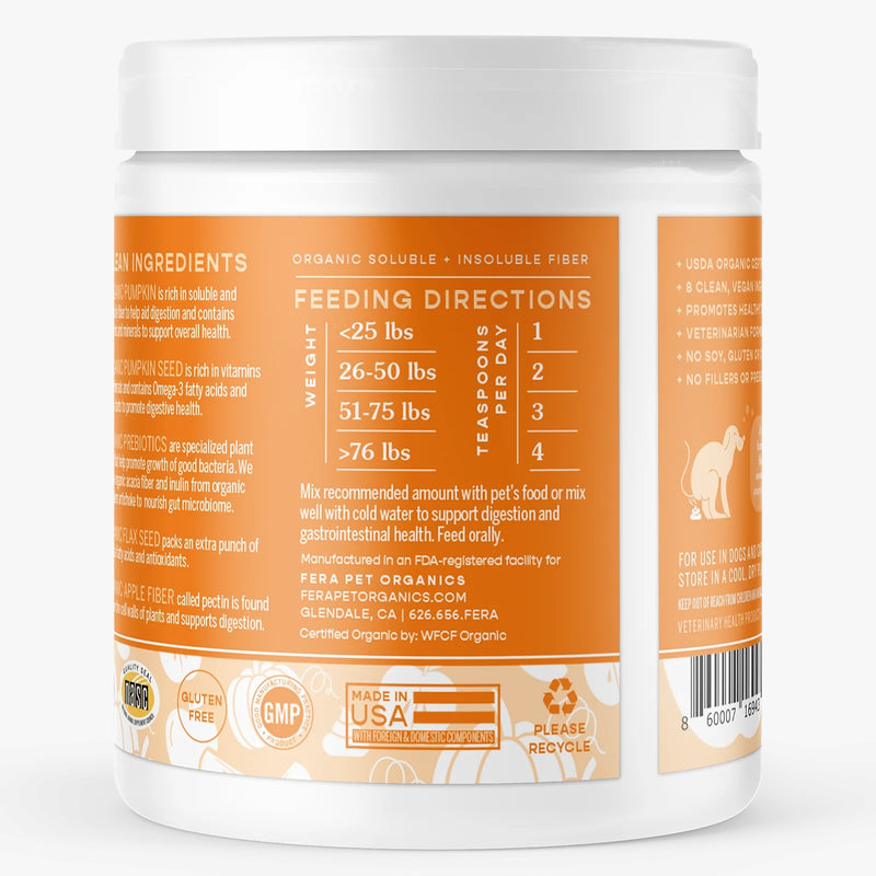 Pumpkin Plus Fiber Supplement For Dog and Cats