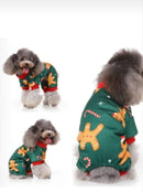 Christmas Jumpsuit For Pets - Gingerman Motif