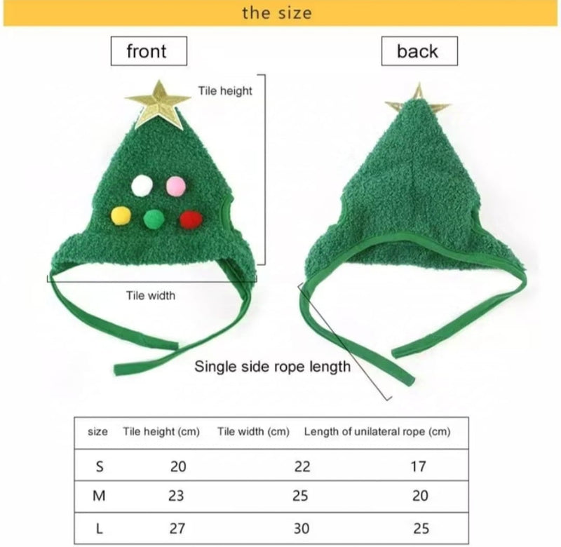 Christmas Tree Hat For Pets