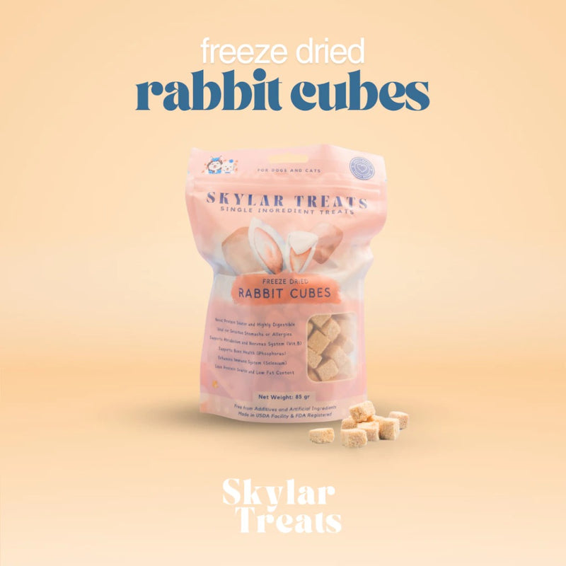Freeze Dried Rabbit Cubes Dog and Cat Treats