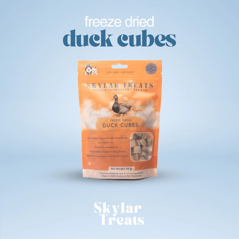 Freeze Dried Duck Cubes Dog and Cat Treats