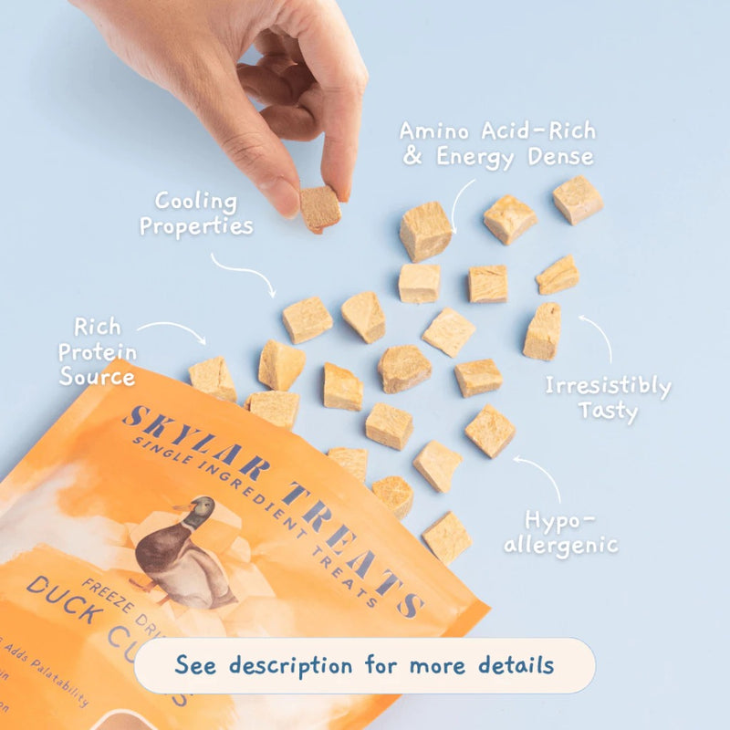 Freeze Dried Duck Cubes Dog and Cat Treats