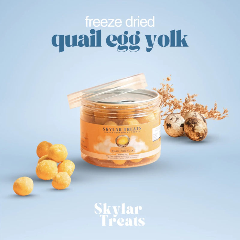 Freeze Dried Quail Egg Yolk Dog and Cat Treats
