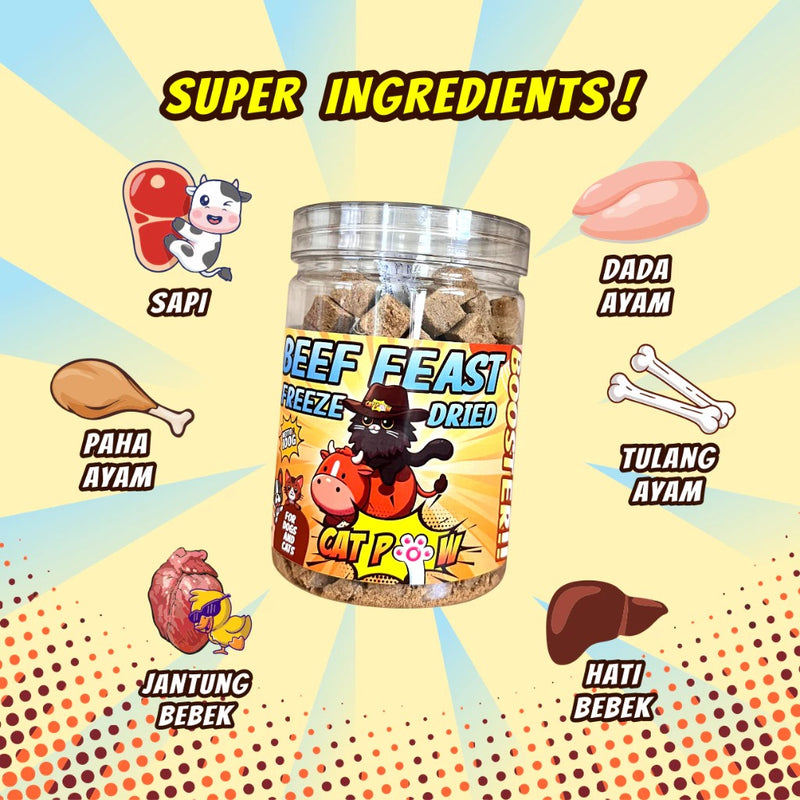 Freeze Dried Booster Beef Feast Dog & Cat Treats