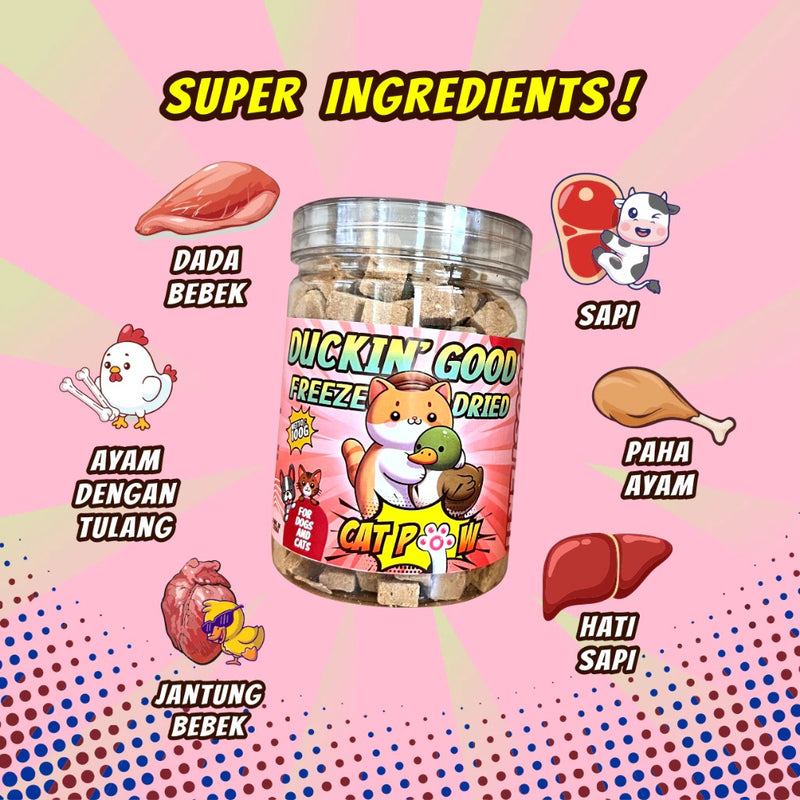Freeze Dried Booster Duckin Good Dog & Cat Treats
