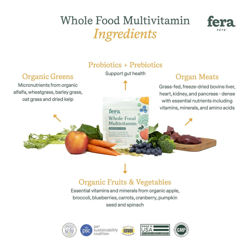 Whole Food Multivitamin Powder For Dogs & Cats